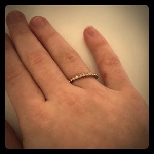 A ring with gemstones